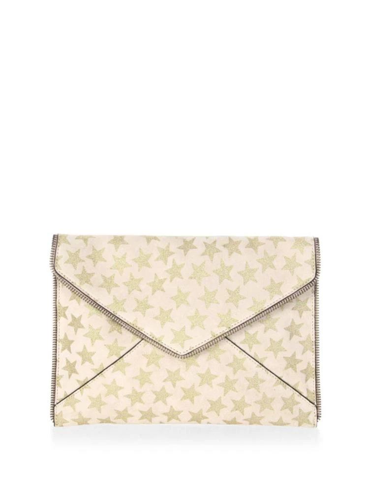 商品Rebecca Minkoff|Glitter Leo Suede Clutch,价格¥285,第1张图片