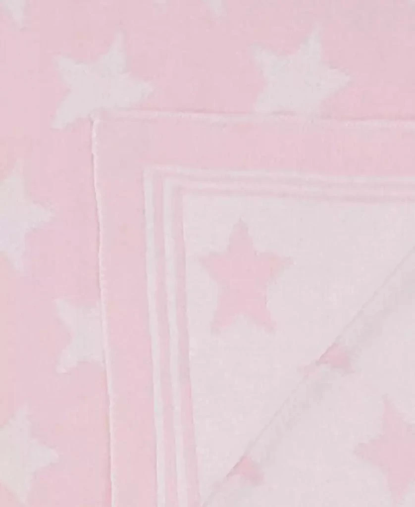 商品Baby Mode Signature|Baby Girls Reversible Stars Knit Blanket,价格¥299,第2张图片详细描述