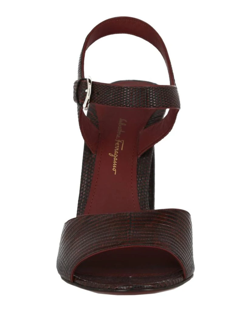 商品Salvatore Ferragamo|Aede Lizard Embossed Heel Sandal,价格¥5938,第4张图片详细描述