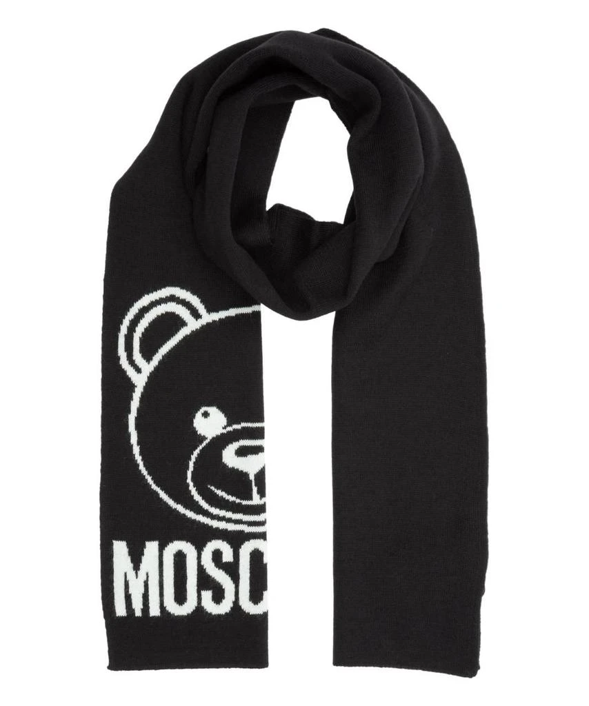 商品Moschino|Moschino Womens Black Scarf,价格¥831,第1张图片