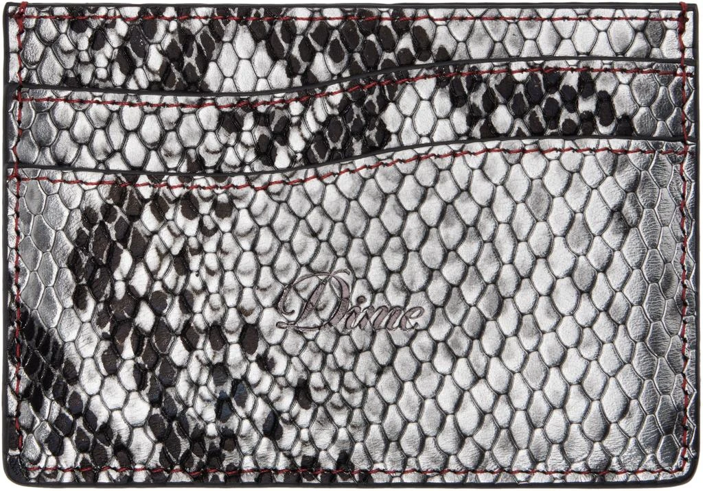 商品Dime|Silver Embossed Leather Card Holder,价格¥314,第1张图片