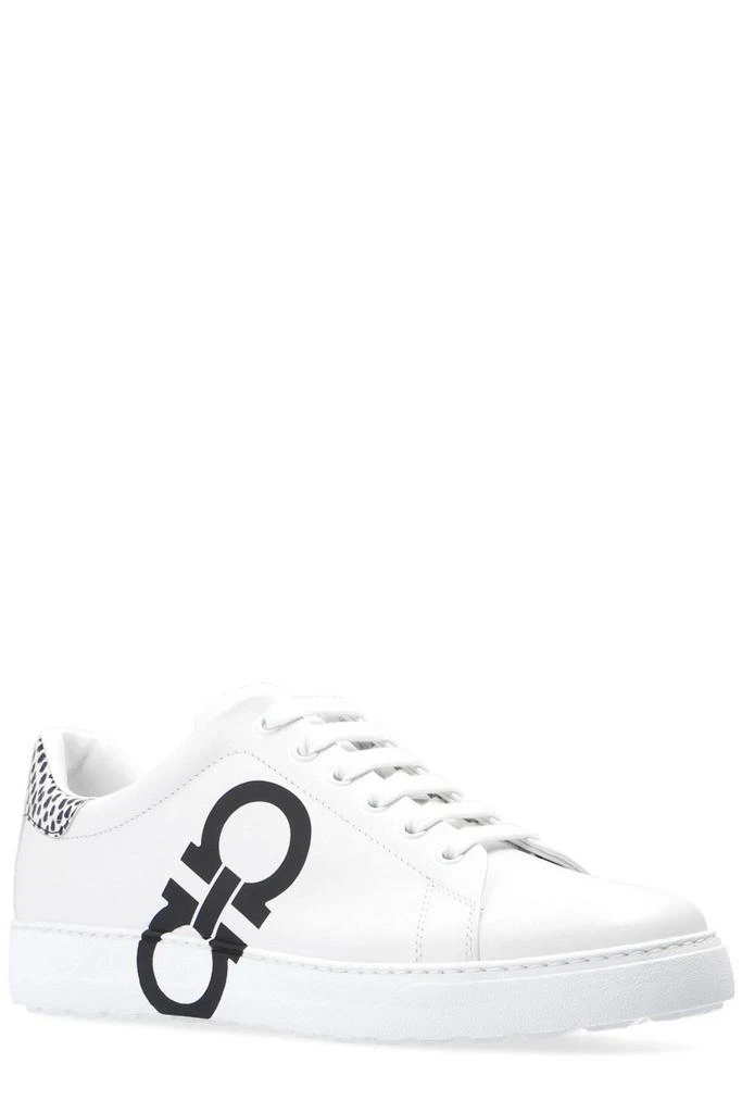 商品Salvatore Ferragamo|Salvatore Ferragamo Gancini Logo Printed Sneakers,价格¥2569,第2张图片详细描述