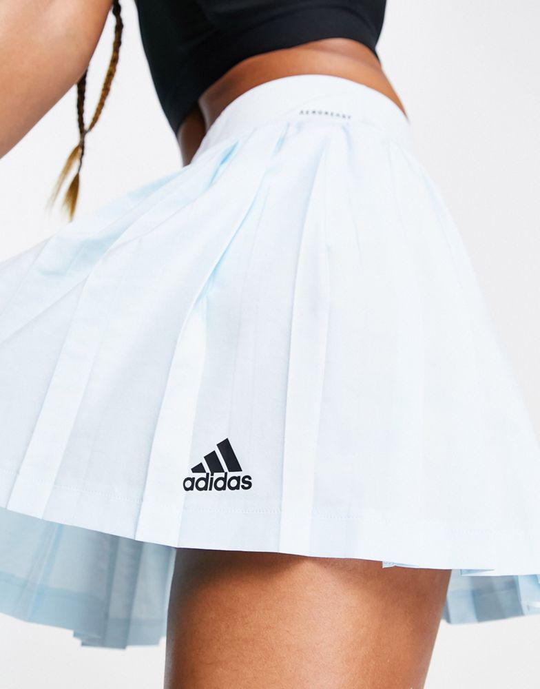 adidas Tennis Club pleated skirt in blue商品第2张图片规格展示