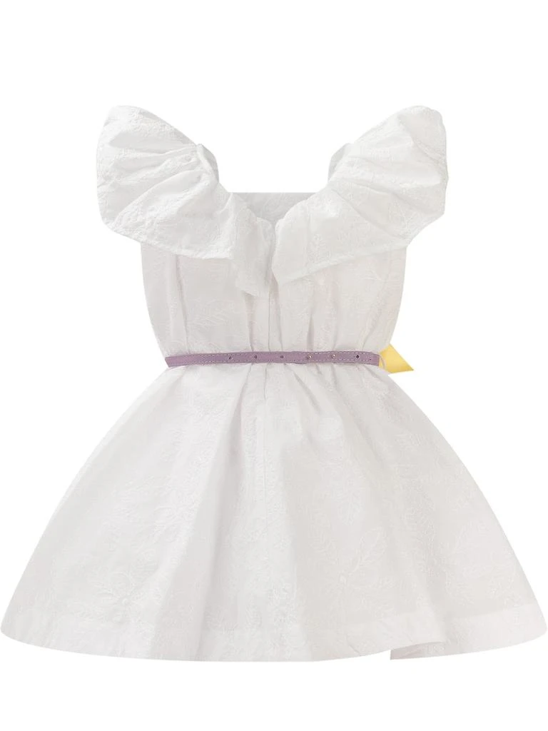 商品MONNALISA|Monnalisa Ruffle-Trim Sleeveless A-Line Dress,价格¥1088,第2张图片详细描述