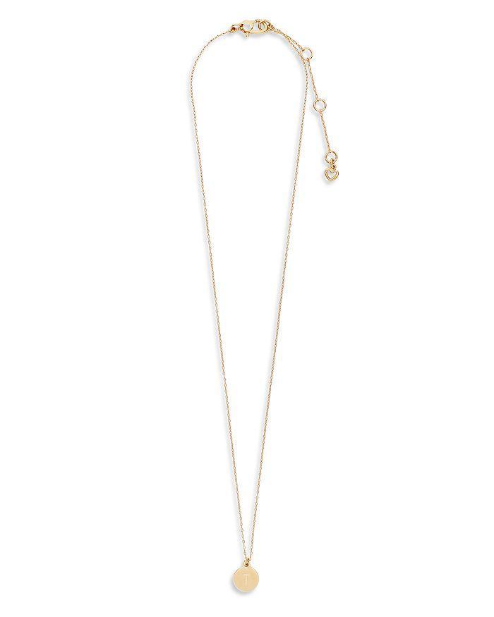 商品Kate Spade|T Mini Pendant Necklace, 17",价格¥316,第3张图片详细描述