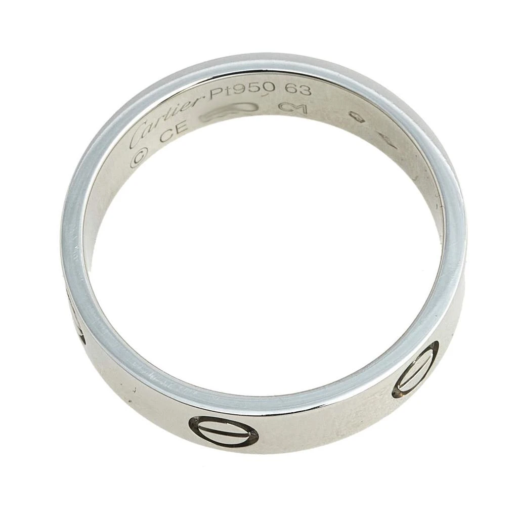 商品[二手商品] Cartier|Cartier Love Platinum Band Ring Size 63,价格¥18947,第5张图片详细描述