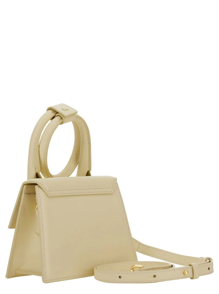 商品Jacquemus|le Chiquito Noeud White Crossbody Bag With Logo In Leather Woman,价格¥5495,第3张图片详细描述