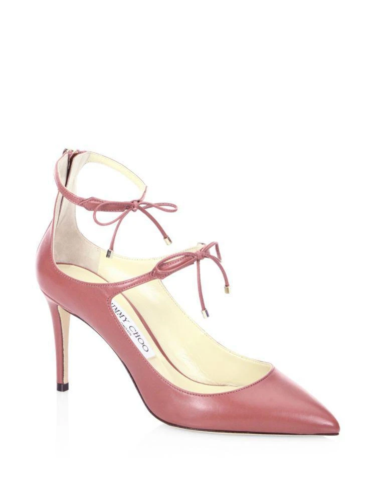 商品Jimmy Choo|Sage 双层蝴蝶结高跟鞋,价格¥2263,第1张图片