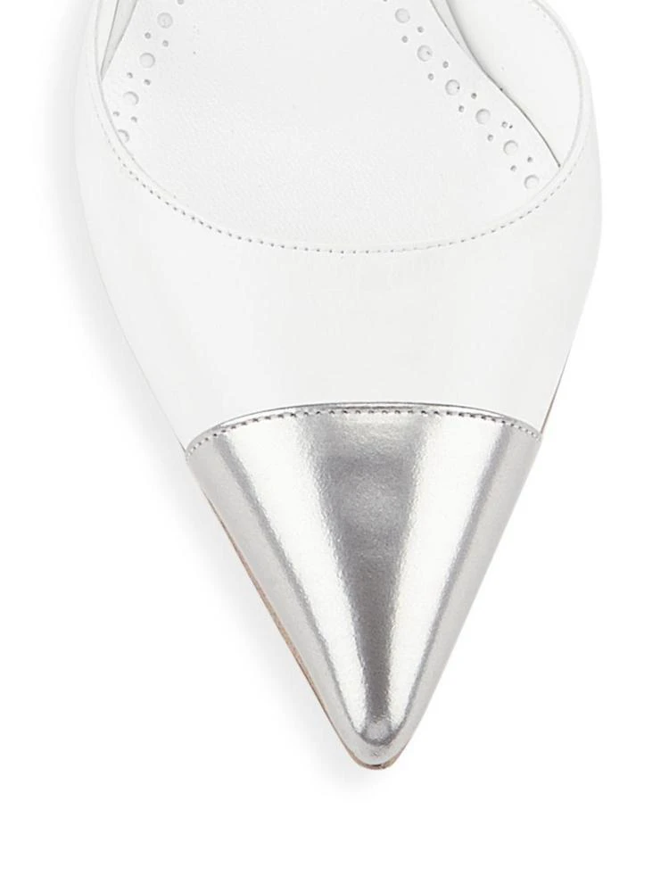 商品Manolo Blahnik|Trova Leather Point Toe Pumps,价格¥2439,第3张图片详细描述