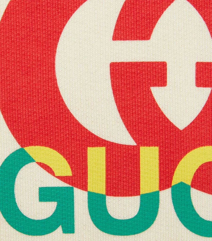 商品Gucci|Cotton Logo Print Playsuit (0-36 Months),价格¥2324,第4张图片详细描述