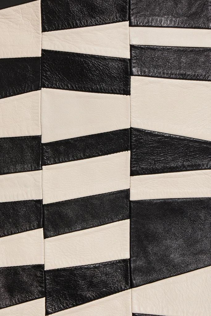 商品Yves Saint Laurent|Two-tone leather mini skirt,价格¥10085,第4张图片详细描述