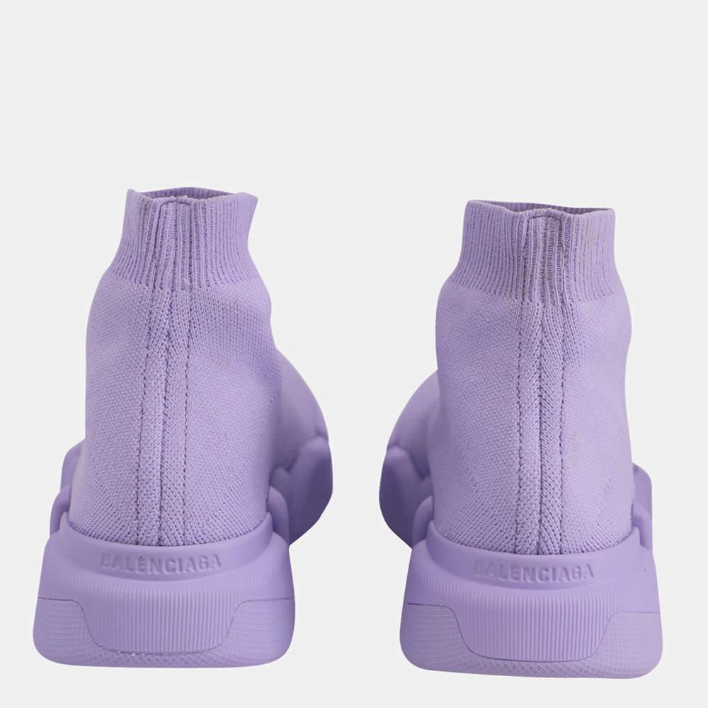 商品[二手商品] Balenciaga|Balenciaga Lilac Speed 2.0 High Top Sneakers Size EU 37,价格¥6135,第6张图片详细描述