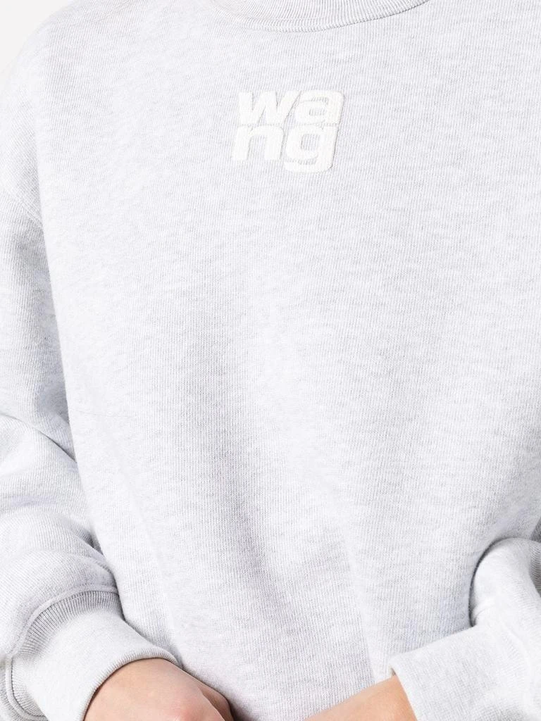 商品Alexander Wang|T BY ALEXANDER WANG WOMEN ESSENTIAL TERRY CREWNECK SWEATSHIRT W/PUFF PAINT LOGO,价格¥1112,第4张图片详细描述