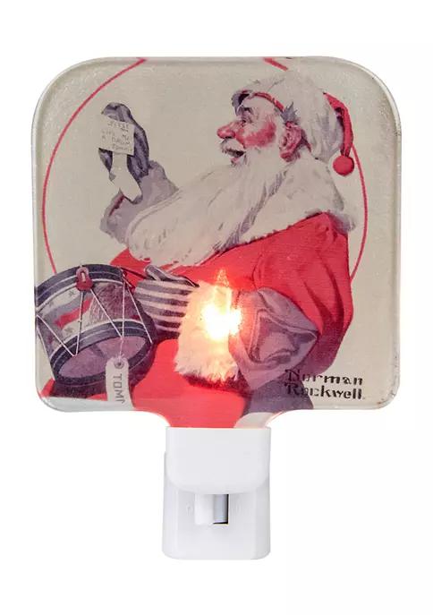 6Inch Norman Rockwell 'A Drum for Tommy' Glass Christmas Night Light商品第1张图片规格展示