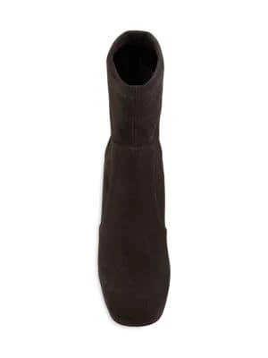 商品Stuart Weitzman|Sleek Suede Sock Booties,价格¥2176,第5张图片详细描述