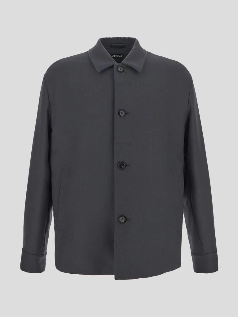 商品Zegna|Z Zegna Long-Sleeved Buttoned Jacket,价格¥7519,第1张图片