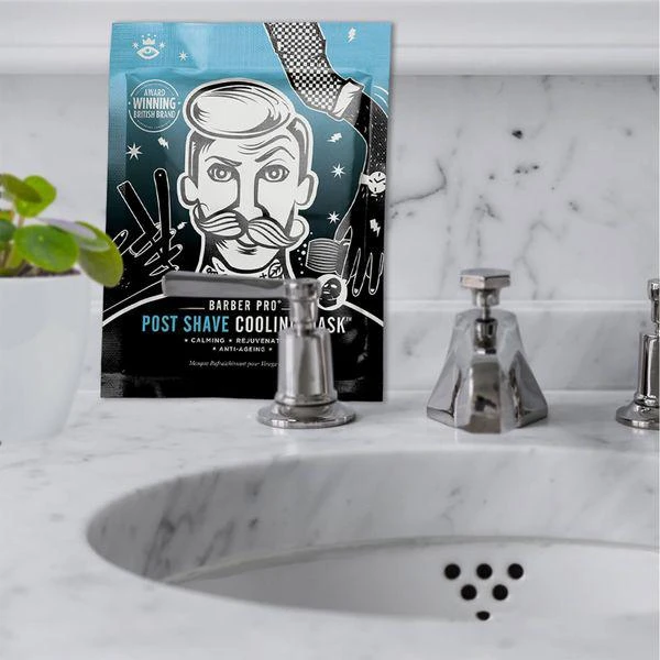LookFantastic US BARBER PRO Post Shave Cooling Mask with Anti-Ageing Collagen 4