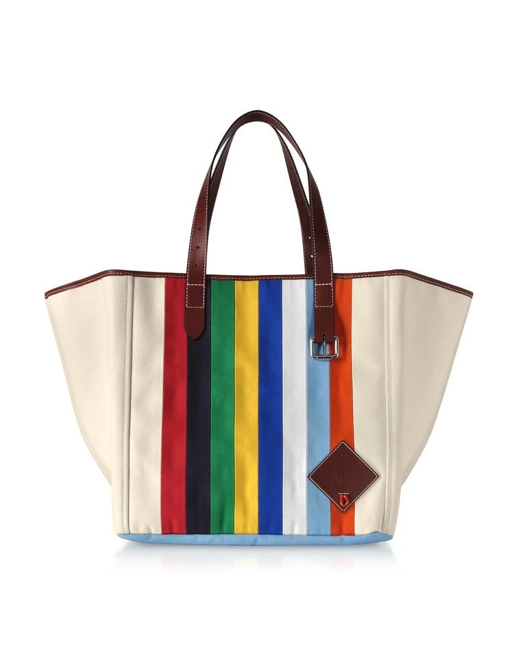 商品JW|Vertical Stripes Canvas Tote Bag,价格¥2743,第1张图片