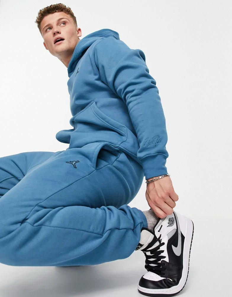 商品Jordan|Jordan Jumpman embroidered logo joggers in blue,价格¥410,第1张图片