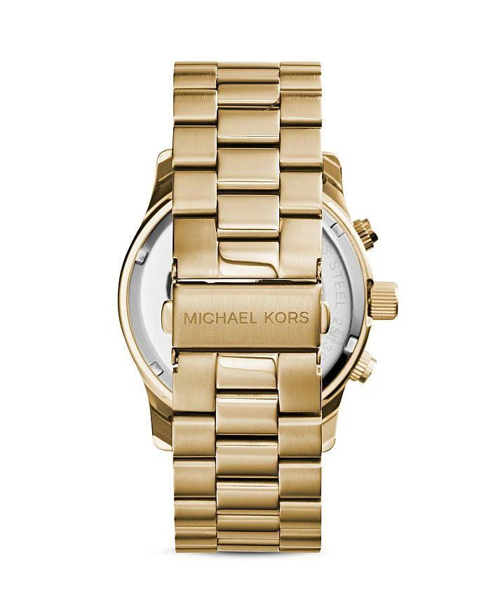 商品Michael Kors|Oversized Chronograph Goldtone Watch, 44 mm,价格¥2038,第4张图片详细描述