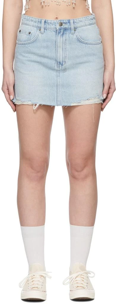 商品Ksubi|Blue Model Sliced Skirt,价格¥334,第1张图片