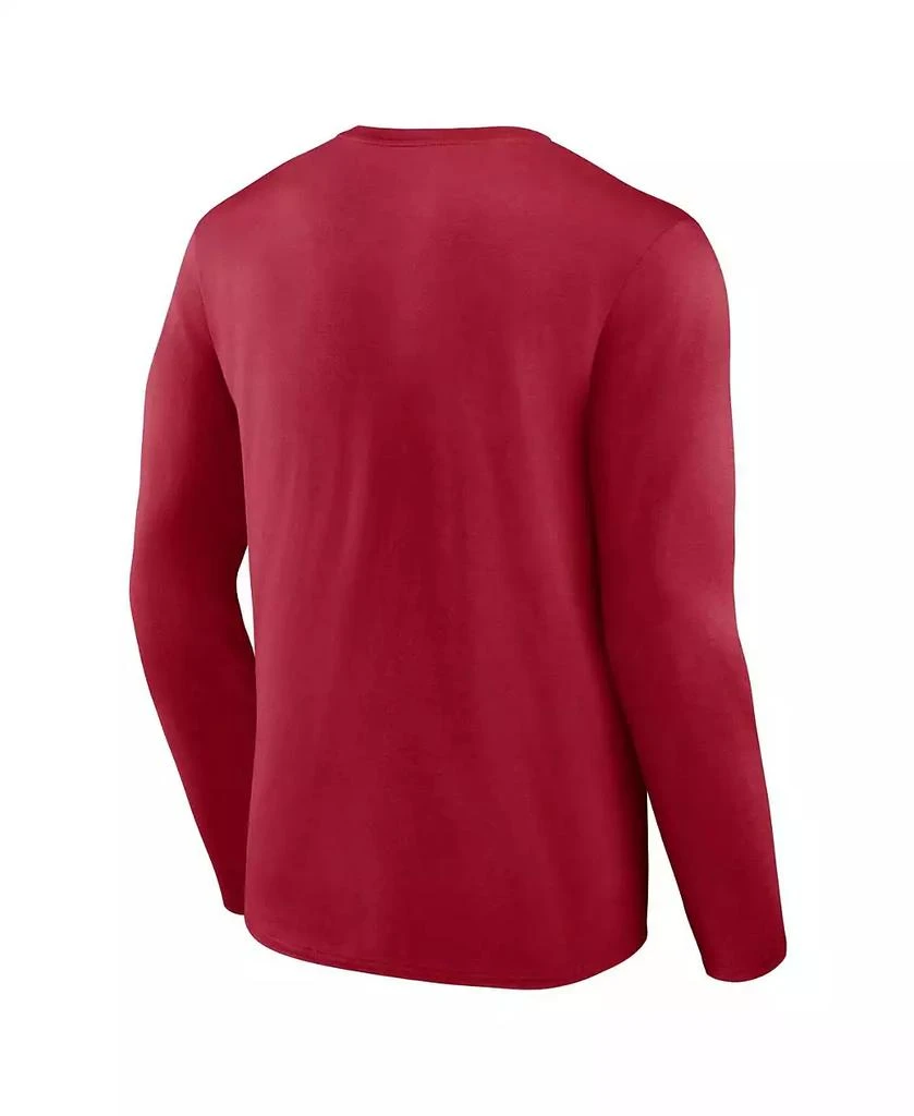 商品Fanatics|Men's Crimson Oklahoma Sooners Modern Two-Hit Long Sleeve T-shirt,价格¥265,第2张图片详细描述