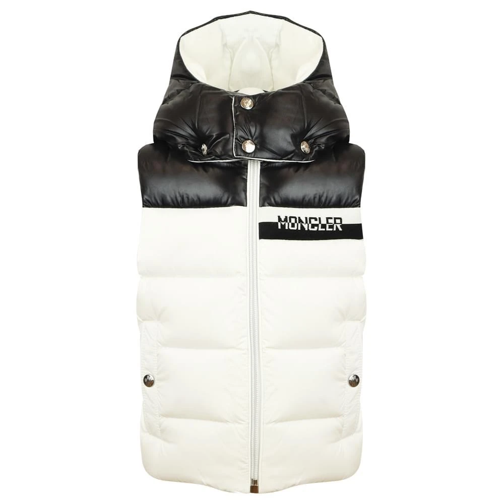 商品Moncler|Snow White & Black Nurow Padded Gilet,价格¥2902,第1张图片