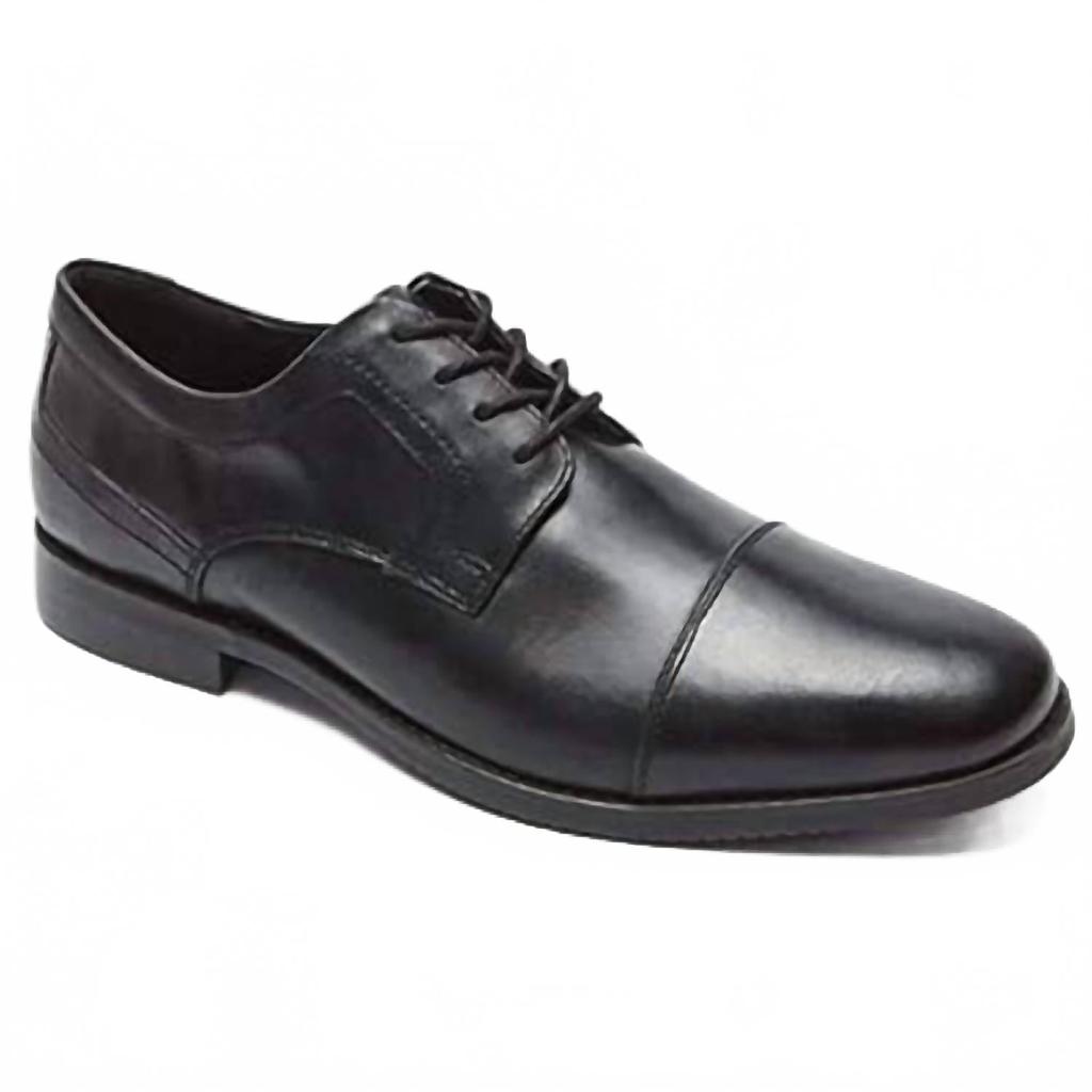 Symon Herren-Oxfordschuh mit Kappe in Schwarz image 2