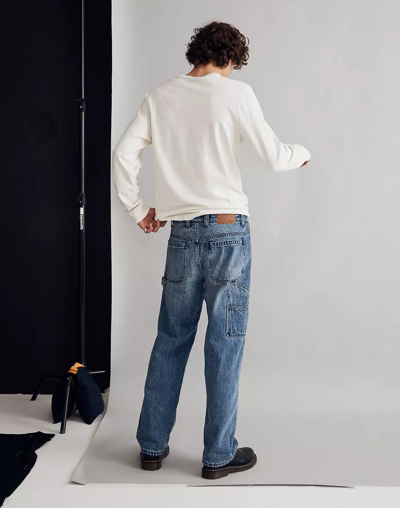 商品Madewell|Flannel-Lined Carpenter Jeans in Kenton Wash,价格¥1182,第5张图片详细描述