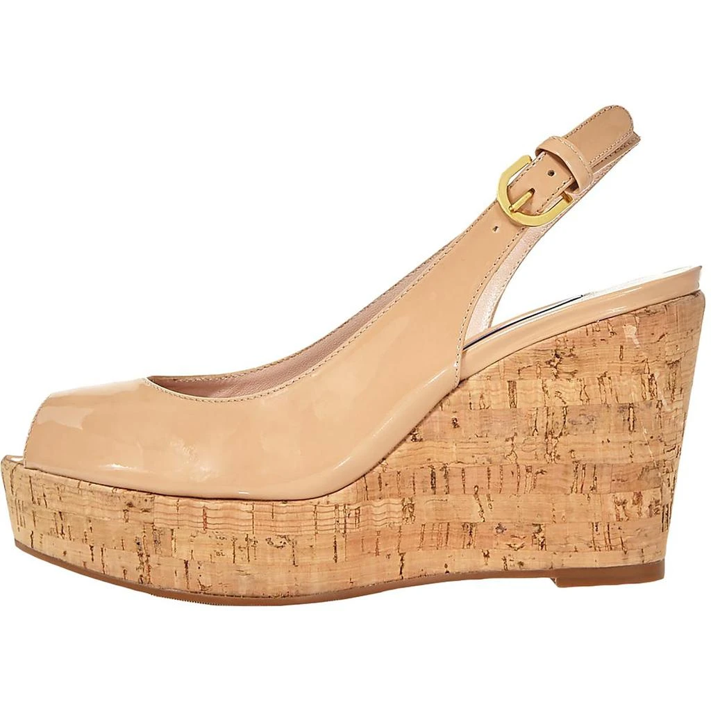 商品Stuart Weitzman|Stuart Weitzman Womens Jean Leather Slingback Sandals,价格¥1063,第3张图片详细描述