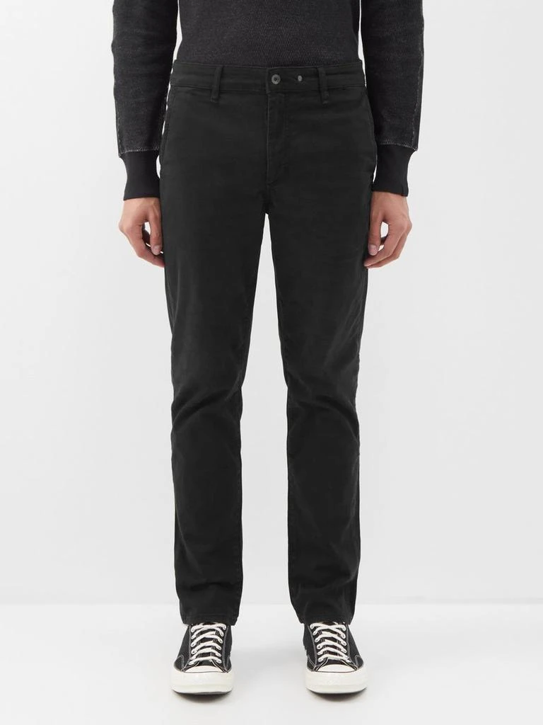 商品Rag & Bone|Fit 2 logo-embroidered cotton-blend chino trousers,价格¥754,第1张图片