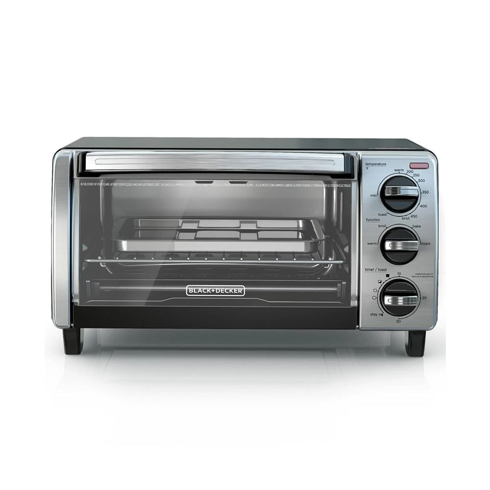 商品Black & Decker|4-Slice Toaster Oven,价格¥603,第1张图片