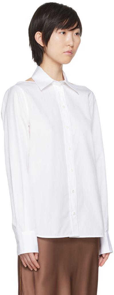 White Cut-Out Shirt商品第2张图片规格展示
