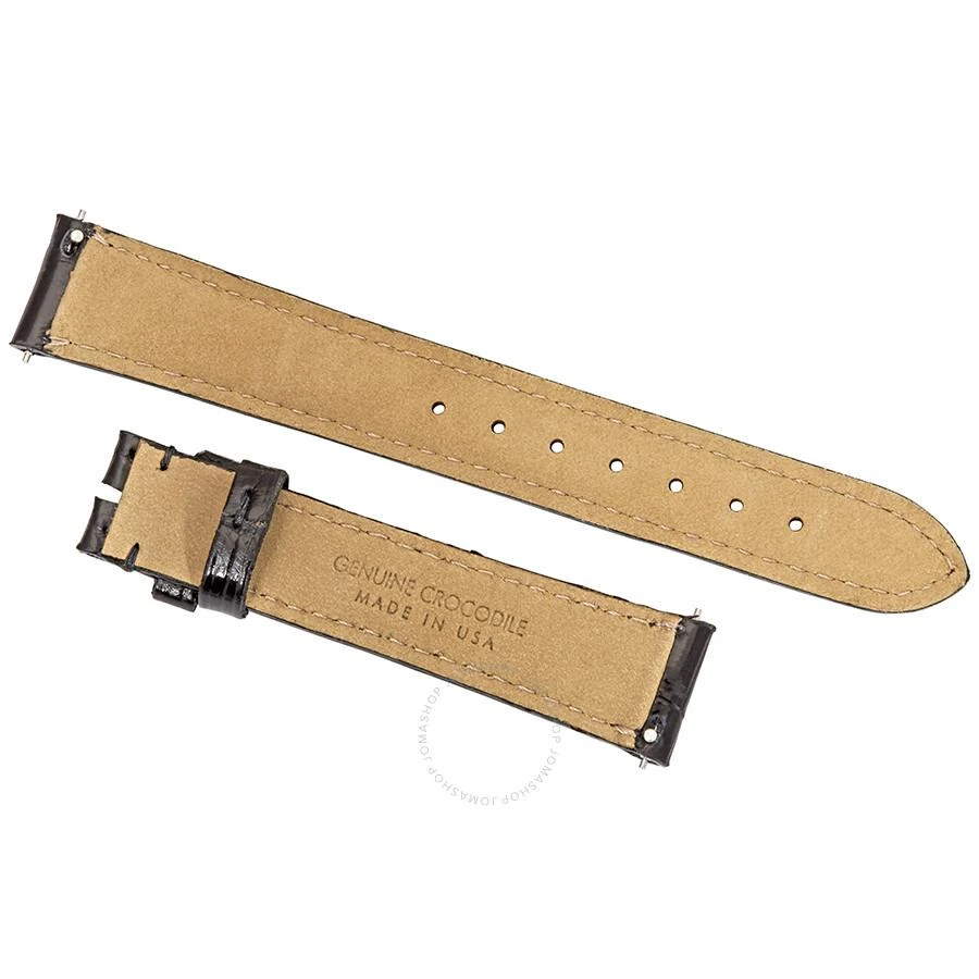 商品Hadley Roma|16 MM Shiny Black Nile Crocodile Leather Strap,价格¥371,第2张图片详细描述