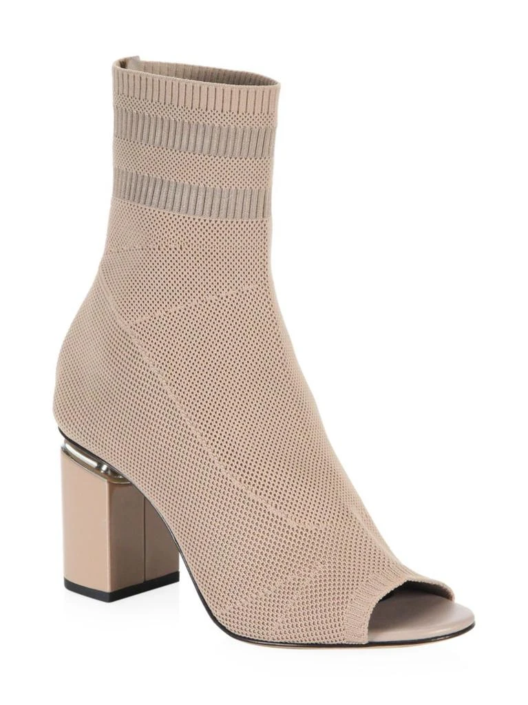 商品Alexander Wang|Cat Mid Heel Peep Toe Sock Booties,价格¥2174,第2张图片详细描述
