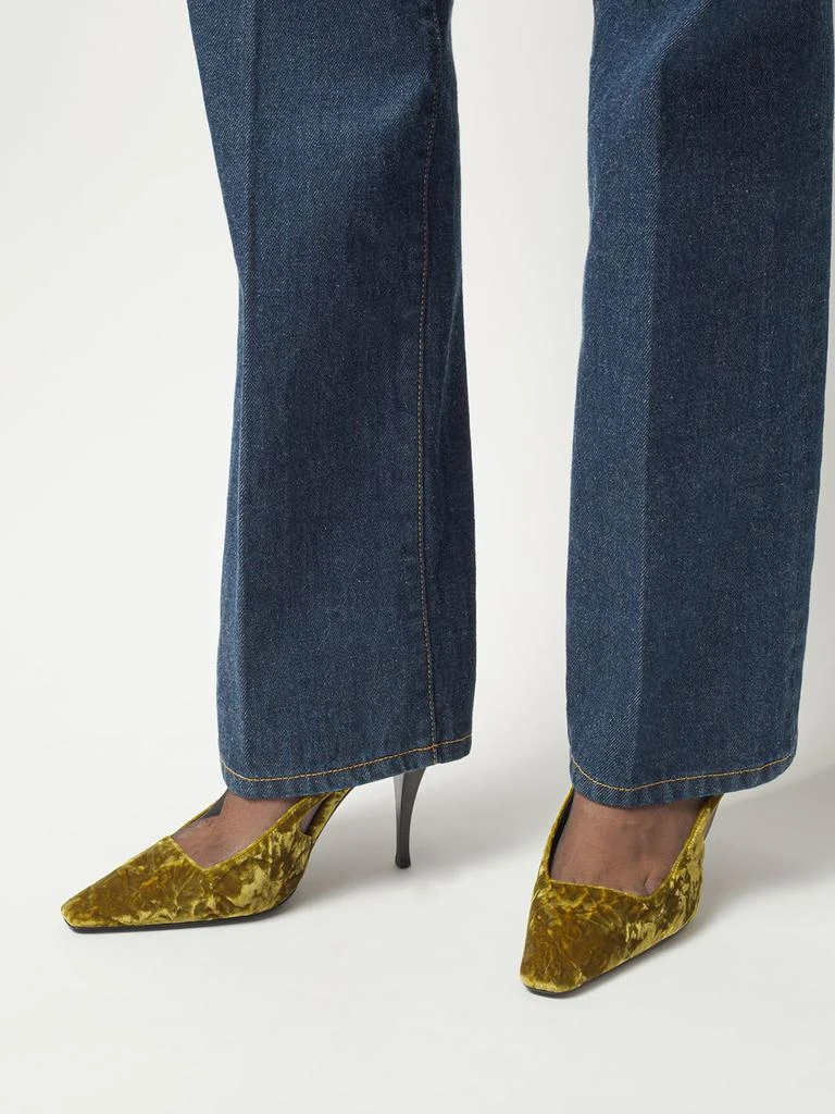 商品Yves Saint Laurent|90mm Blade Velvet Pumps,价格¥6890,第1张图片详细描述