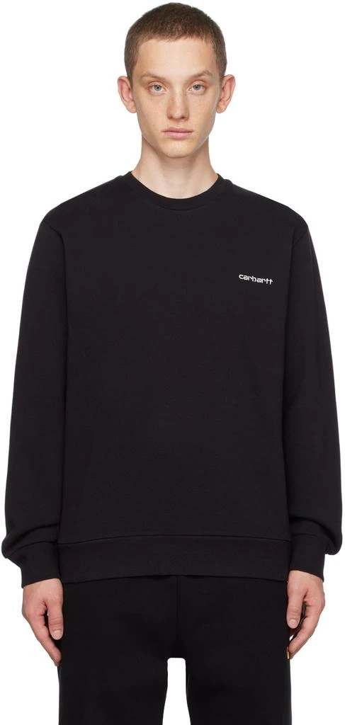 商品Carhartt WIP|Black Script Sweatshirt,价格¥464,第1张图片