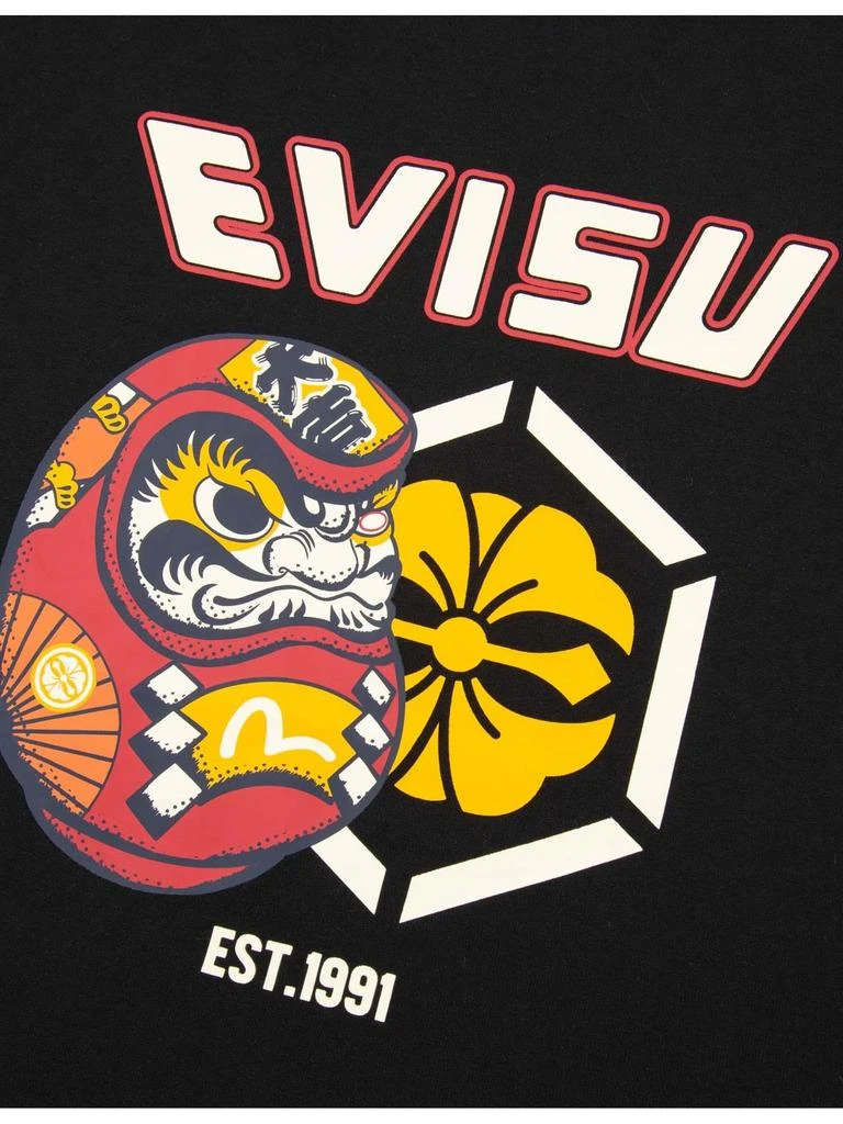 商品Evisu|Evisu Black Cotton T-shirt,价格¥952,第3张图片详细描述