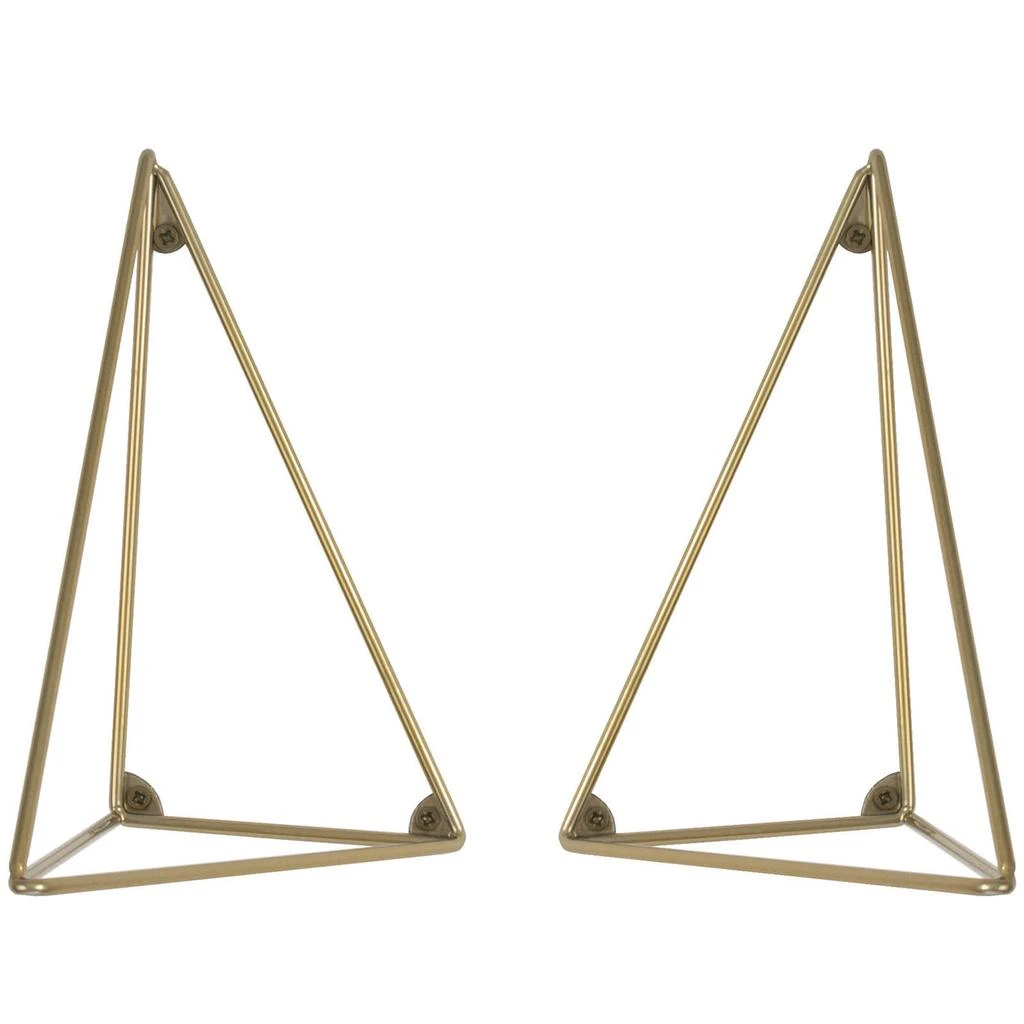 商品Maze Interior|Maze Interior Pythagoras Shelf Brackets - Brass Matte - 2 Pack,价格¥452,第1张图片