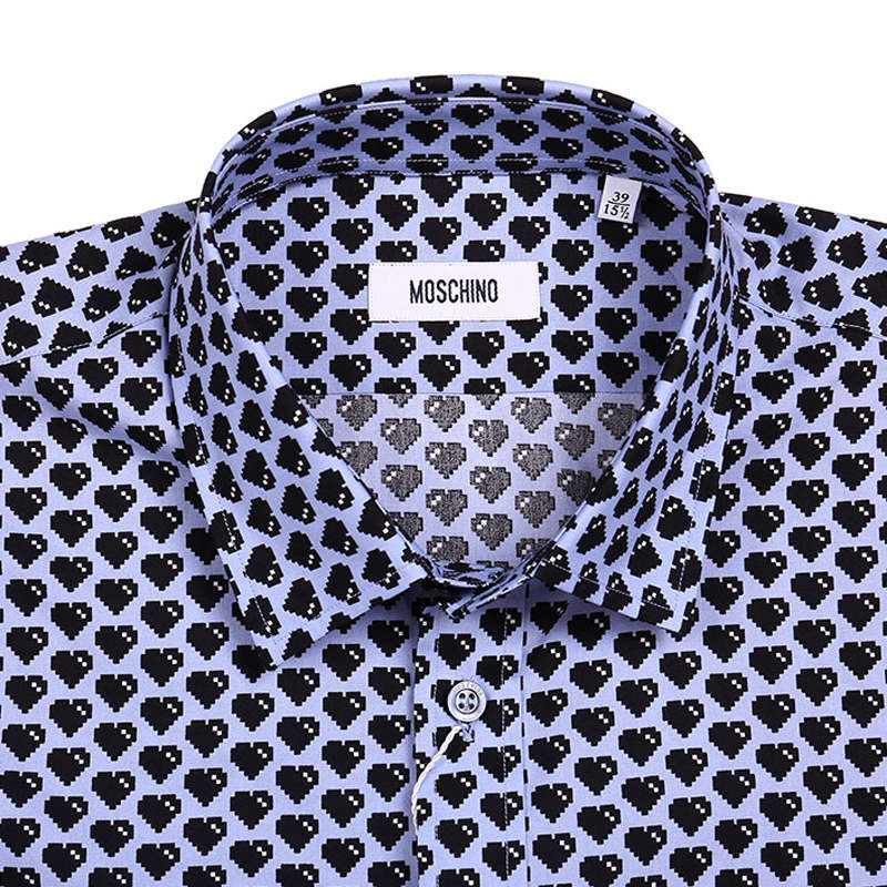 Moschino 莫斯奇诺 男士棉质衬衫 R70W650-25330-1商品第4张图片规格展示