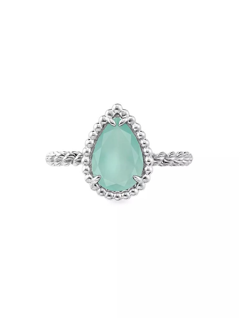 商品Boucheron|Serpent Bohème 18K White Gold & Aquaprase Small Ring,价格¥18509,第3张图片详细描述