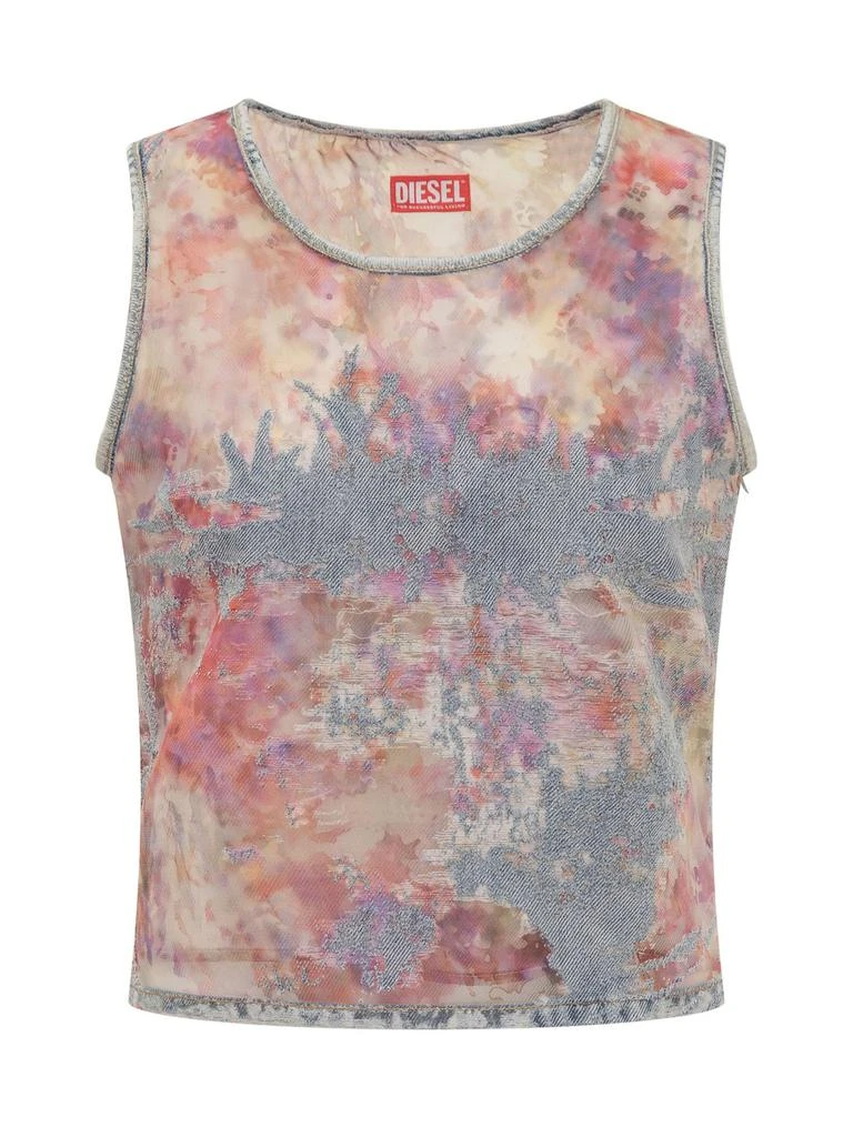 商品Diesel|Diesel De-Ciri-Fse Patterned Denim Tank Top,价格¥1360,第1张图片