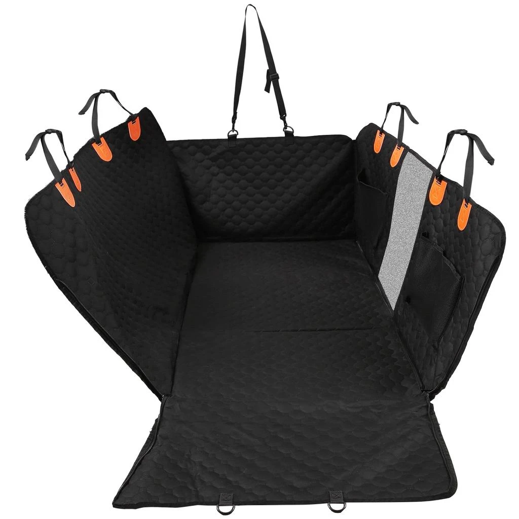 商品Global Bazaar|Dog Car Back Seat Cover with Zipper and Mesh Window,价格¥794,第1张图片