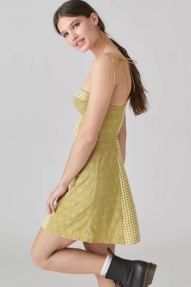 UO Felicity Eyelet Bustier Mini Dress商品第3张图片规格展示