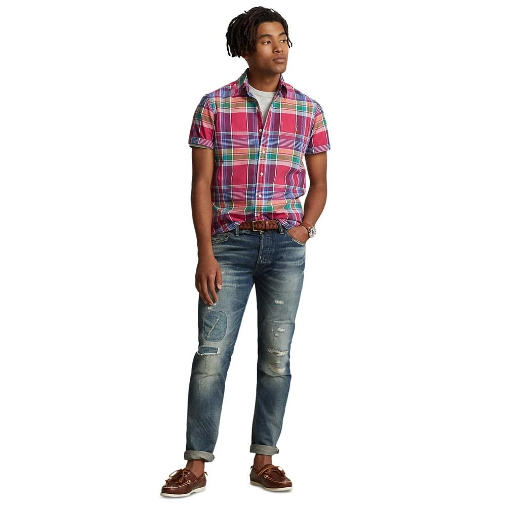商品Ralph Lauren|Men's Classic-Fit Plaid Oxford Shirt,价格¥618,第3张图片详细描述