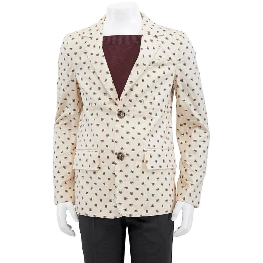 商品Burberry|Boys Star Print Cotton Tailored Blazer Jacket,价格¥567,第1张图片