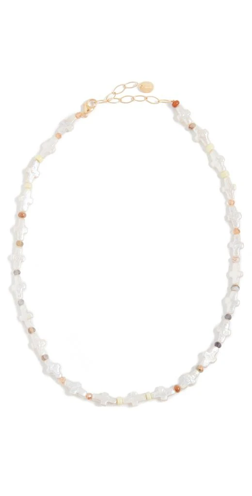 商品Chan Luu|Chan Luu 18k 镀金珍珠和宝石项链,价格¥430,第1张图片