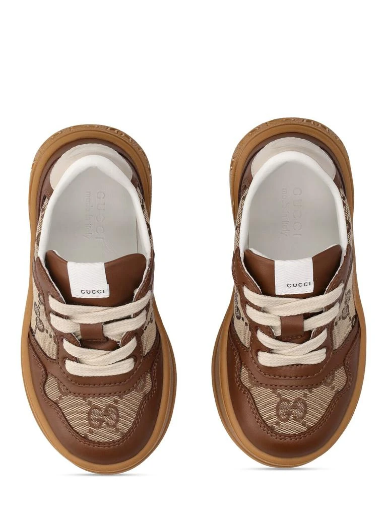 商品Gucci|Gg Canvas & Leather Sneakers,价格¥3651,第1张图片