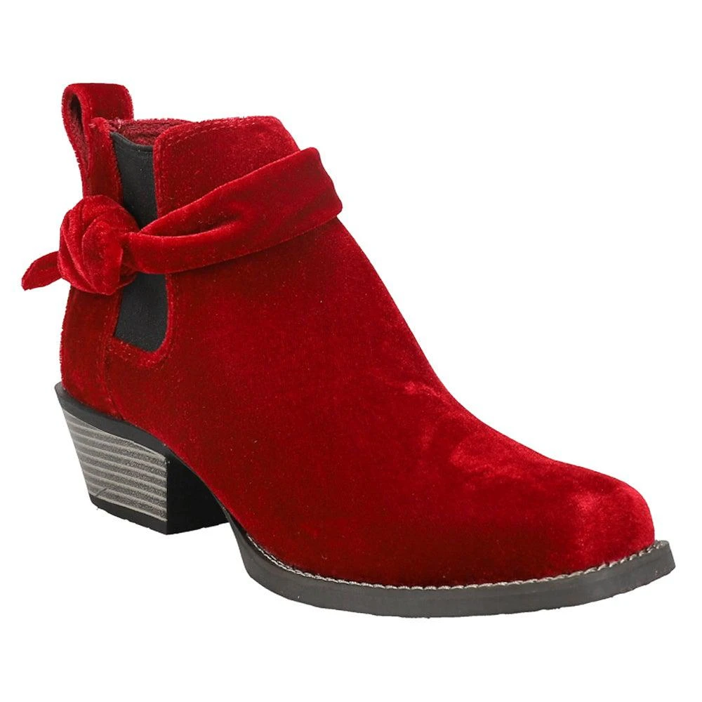 商品Justin Boots|Chellie Velvet Pull On Booties,价格¥454,第2张图片详细描述