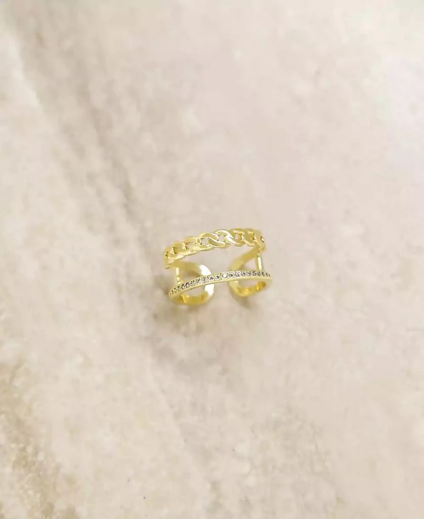 商品Ettika Jewelry|Wanderer Crystal and Gold - Tone Ring,价格¥295,第2张图片详细描述